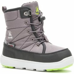 Kamik Luge Boots Kids charcoal/lime