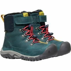 Keen Greta Boot WP Shoes Kids blue coral/pink peacock -Winter Boots & Shoes Shop keen greta boot wp shoes kids blue coral pink peacock 3