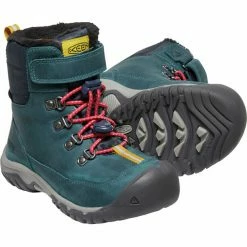 Keen Greta Boot WP Shoes Kids blue coral/pink peacock -Winter Boots & Shoes Shop keen greta boot wp shoes kids blue coral pink peacock 4