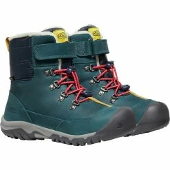 Keen Greta Boot WP Shoes Youth blue coral/pink peacock -Winter Boots & Shoes Shop keen greta boot wp shoes youth blue coral pink peacock 3