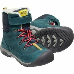 Keen Greta Boot WP Shoes Youth blue coral/pink peacock -Winter Boots & Shoes Shop keen greta boot wp shoes youth blue coral pink peacock 4