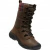 Keen Greta Tall WP Boots Women brown/red plaid