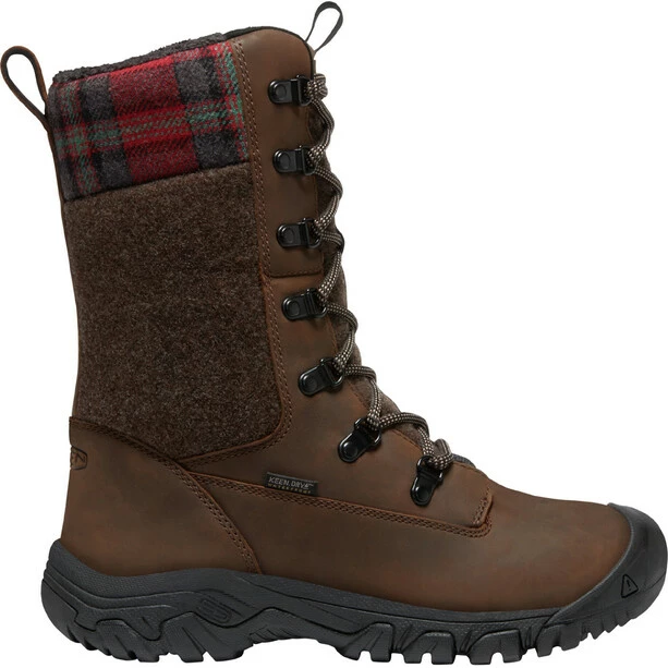 Keen Greta Tall WP Boots Women brown/red plaid 4 Keen Greta Tall WP Boots Women brown/red plaid - Image 2