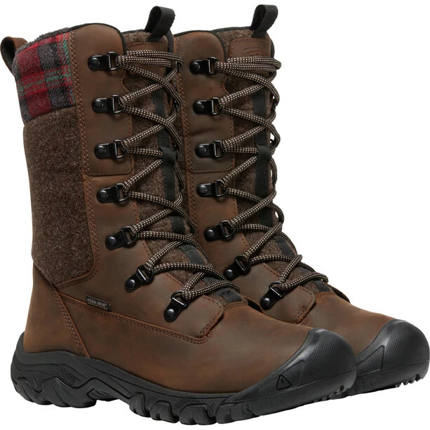 Keen Greta Tall WP Boots Women brown/red plaid 5 Keen Greta Tall WP Boots Women brown/red plaid - Image 3