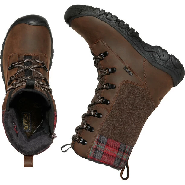 Keen Greta Tall WP Boots Women brown/red plaid 6 Keen Greta Tall WP Boots Women brown/red plaid - Image 4