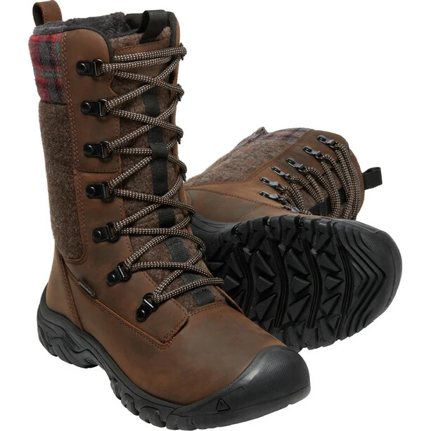 Keen Greta Tall WP Boots Women brown/red plaid 7 Keen Greta Tall WP Boots Women brown/red plaid - Image 5