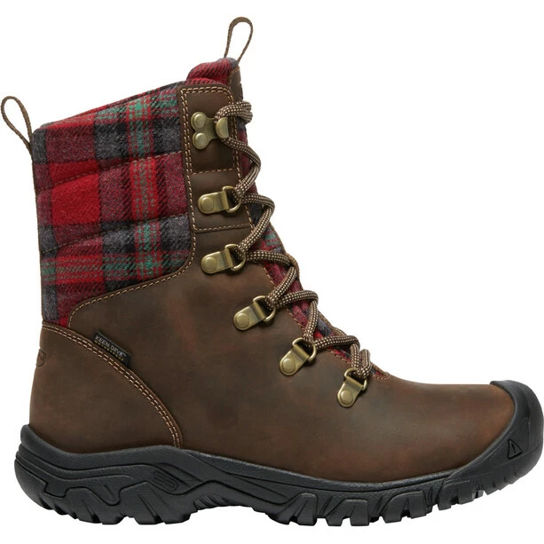 Keen Greta WP Boots Women dark brown/red plaid 4 Keen Greta WP Boots Women dark brown/red plaid - Image 2