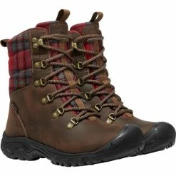 Keen Greta WP Boots Women dark brown/red plaid 10 Keen Greta WP Boots Women dark brown/red plaid -Winter Boots & Shoes Shop keen greta wp boots women dark brown red plaid 3