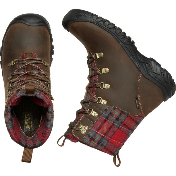 Keen Greta WP Boots Women dark brown/red plaid 6 Keen Greta WP Boots Women dark brown/red plaid - Image 4