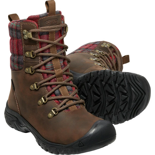 Keen Greta WP Boots Women dark brown/red plaid 7 Keen Greta WP Boots Women dark brown/red plaid - Image 5