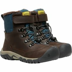 Keen Greta WP Boots Youth coffee bean/blue wing teal -Winter Boots & Shoes Shop keen greta wp boots youth coffee bean blue wing teal 3