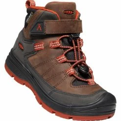 Keen Redwood Mid WP Shoes Kids coffee bean/picante